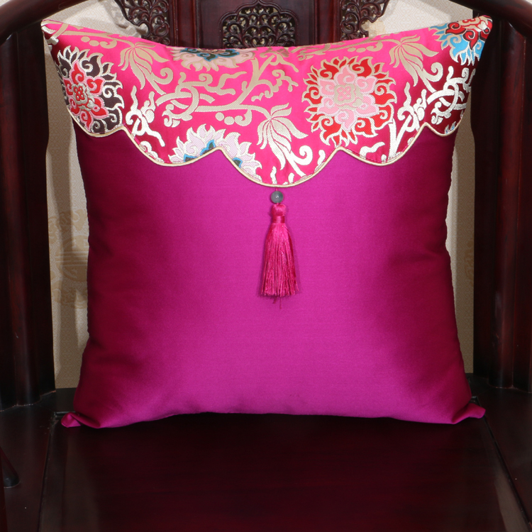 Gối sofa tua Trung Quốc đệm cổ điển văn phòng thắt lưng gối giường trở lại xe eo đệm ôm gối Chăn tiện ích