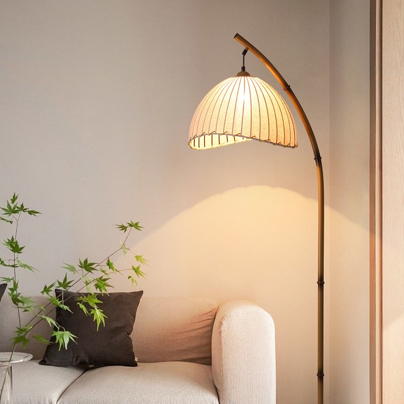 Silence Personality Living Room Led Ambience Light National Wind Zen folk Bamboo Art Tea Room Lamps Reading Bedside Floor Lamp-Taobao