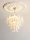 Light luxury French living room chandelier handmade glass American retro horseshoe staircase large chandelier master bedroom dining room lamp
