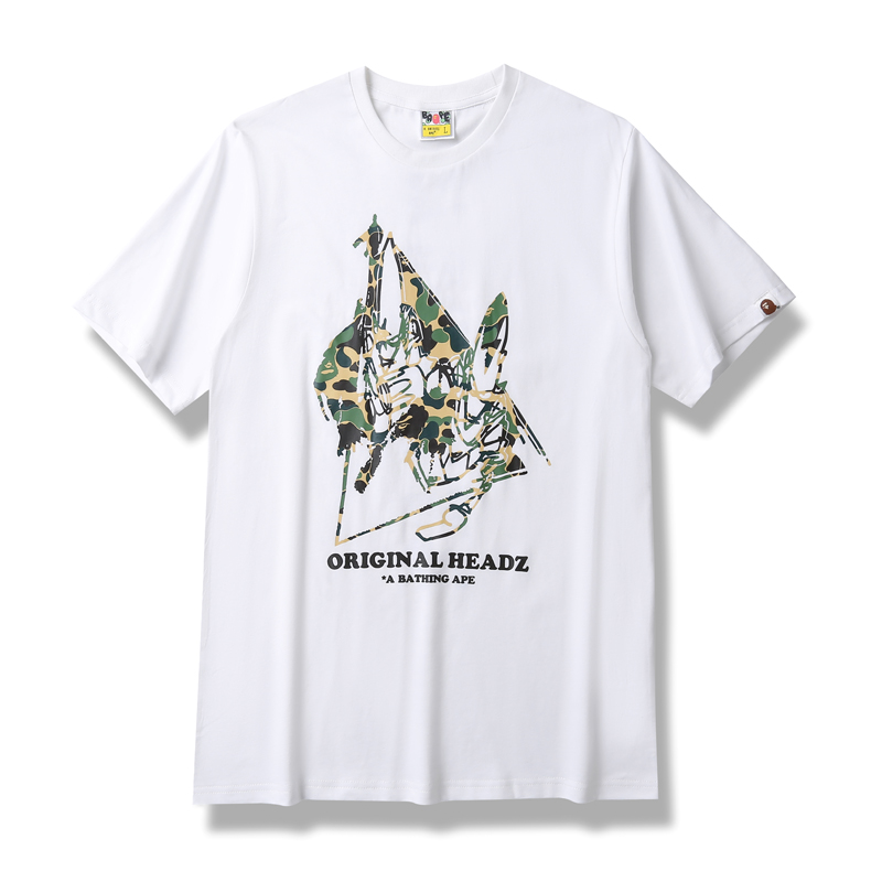 5025 Whitesolar system Chaopai BAPE   x   UNKLE jointly camouflage printing Short sleeve men and women Versatile leisure time Half sleeve T-shirt