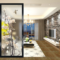 Nordic simple home screen partition wall Living room brake home decoration Modern entrance cabinet Translucent double-sided glass