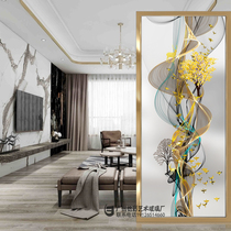 Modern simple screen partition Living room Bedroom block home entrance door Glass double-sided light transmittance Nordic light luxury