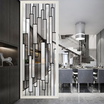 Modern and simple entrance Living room glass screen Bathroom block partition wall Dining room hollow custom folding screen