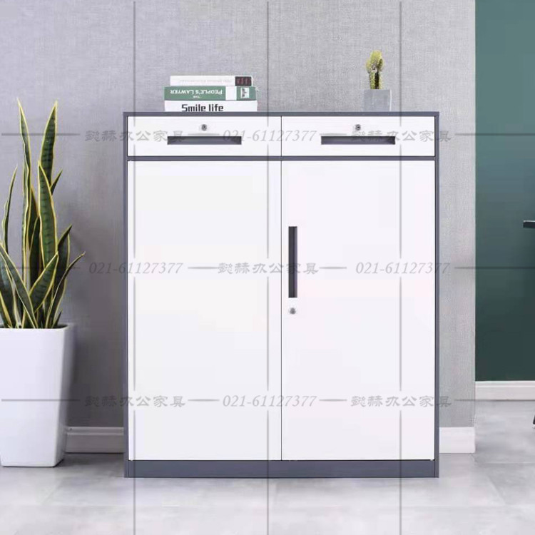 Office file cabinet two bucket filing cabinet iron low cabinet financial voucher cabinet staff storage drawer cabinet with lock