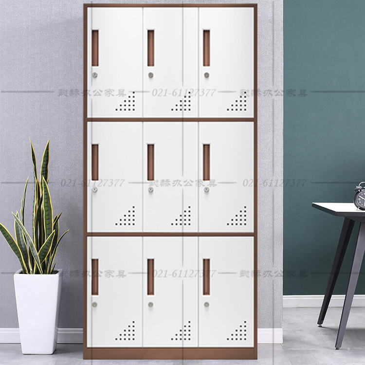 Nine-door locker staff dormitory replacement wardrobe office tin water cup locker cup cabinet cup cabinet cup cabinet shoe cabinet with lock