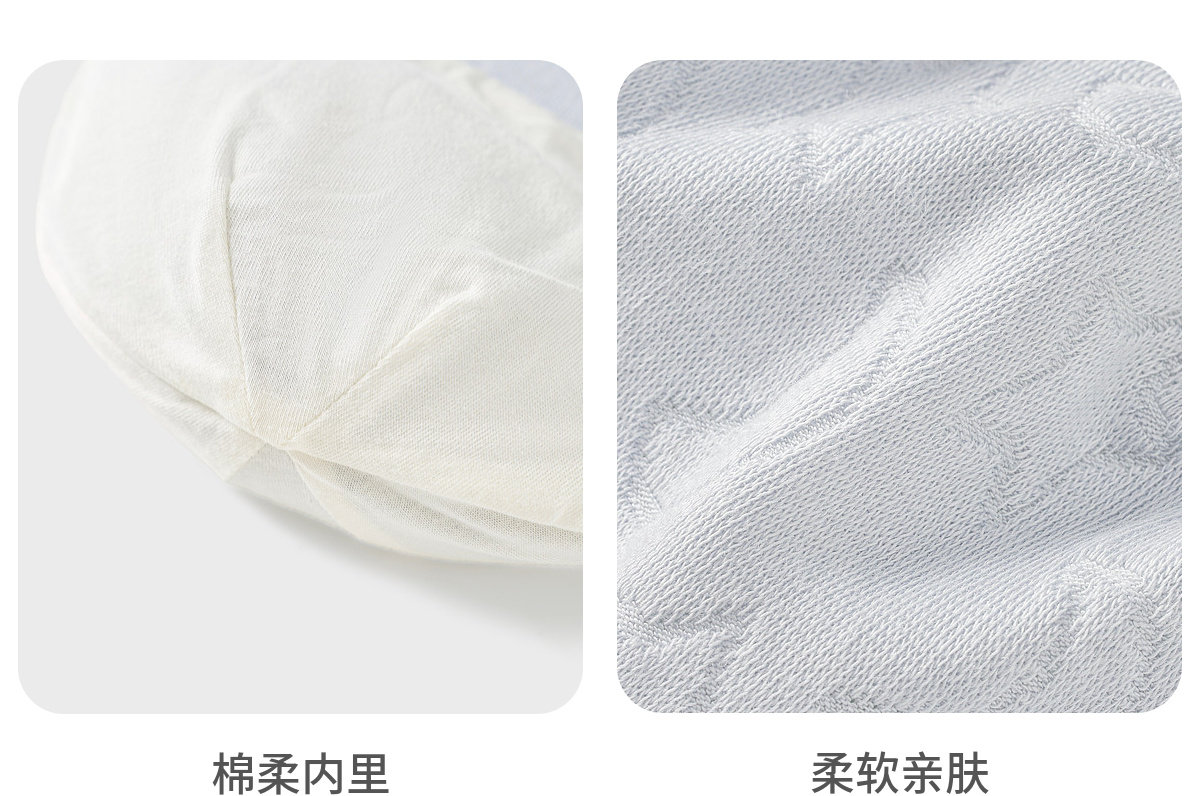 童泰婴儿胎帽纯棉0-3月新生儿护囟门帽初生儿帽子宝宝双层防风帽 — 11