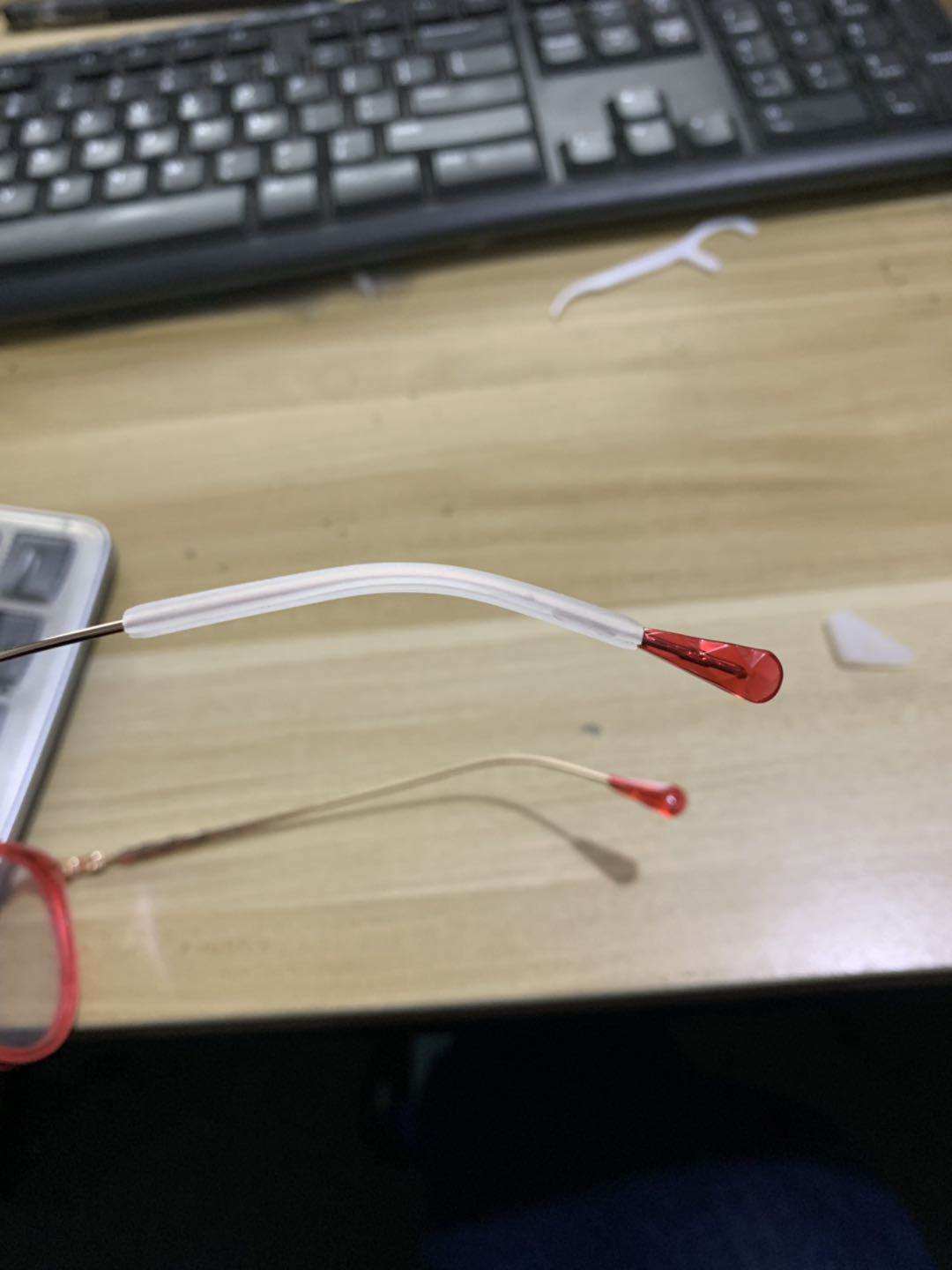 ABLA Glasses footwear anti-slip silicone sleeve lens leg fittings frame metal glasses fine mirror leg sleeve