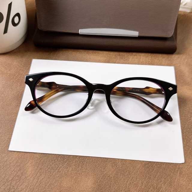 Retro American cat-eye glasses frame for women myopia can be equipped with degree astigmatism lenses fashionable concave eye frame for men