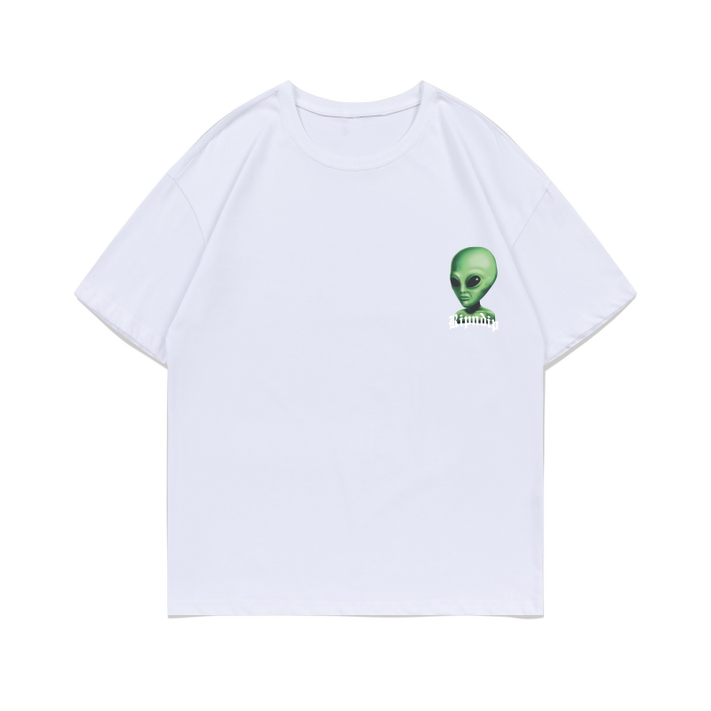 RIPNDIP Американский модный бренд RIPNDIP, кот с поднятым средним пальцем, хлопковая футболка с коротким рукавом и инопланетяной головой ET