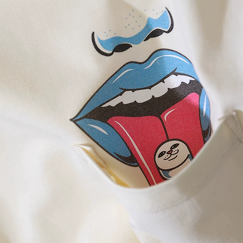 Американская модная марка RIPNDIP футболка с короткими рукавами с карманом кота-палец и надписью TAKE YOUR MEDS