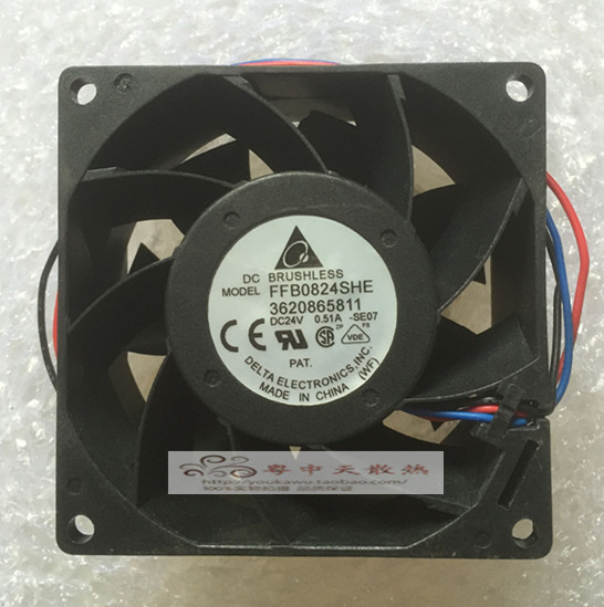 Original Diddah FFB0824EHE VHE SHE 80 * 38MM 24V Double Ball Inverter Heat Dissipation Fan