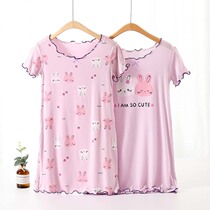 Soft Glutinous Children Sleeping Dress Parent-child adults can wear summertime female baby Sleeping clothes Home Comforts Air Conditioning Suit Soft And Comfortable