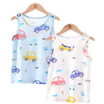 2 fitting childrens vest slim fit boy big boy summer breathable cool quick mesh cartoon home blouse child clothing