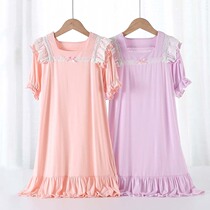 Child Sleepwear Summer Thin-style Breathable Parenting Style Sleeping Dress Air Conditioning Suit Home of the CUHK Girl Scout CUHK Scout