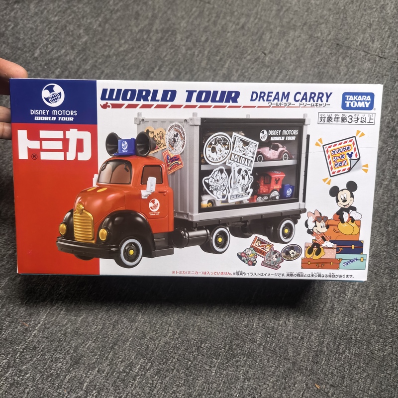 Tomy Tomica Disney Mickey Transport Truck Display Storage Box Girl Gift Toy 179092