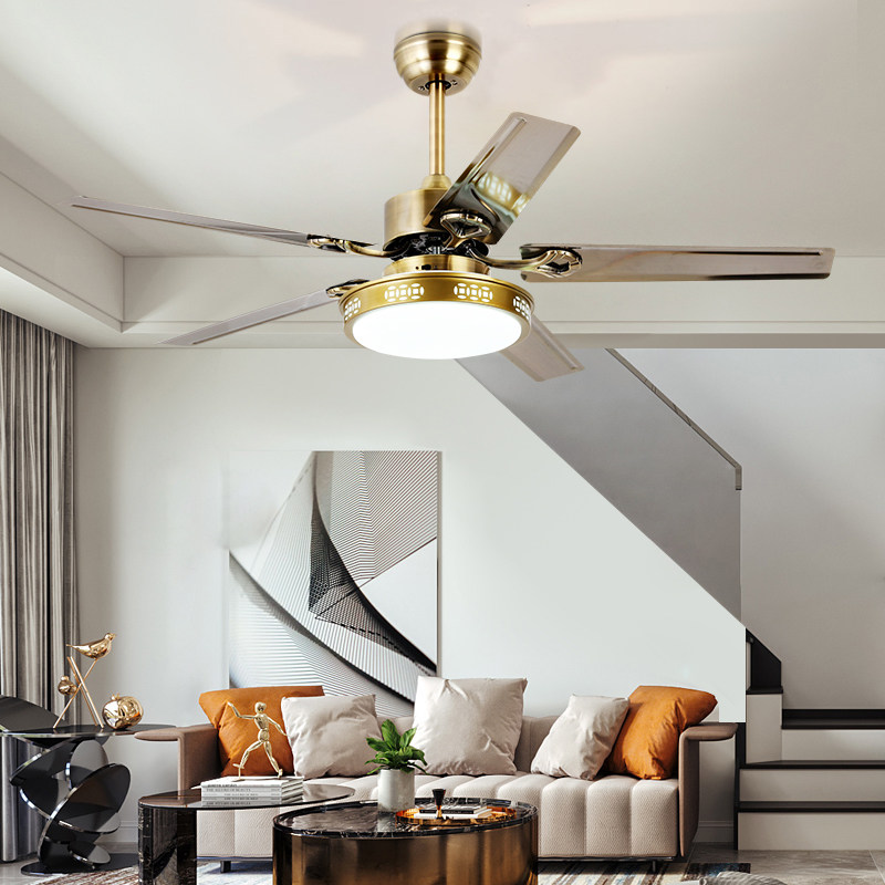 Wind God Ceiling Fan Light Dining Room Ceiling Fan Lamp Eu Style Retro Live Fan's lamp Home Living room Bedroom Fan Chandelia