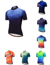 miloto mens cycling jersey short-sleeved top stretchy slim fit sunscreen quick-drying breathable perspiration