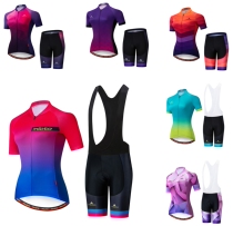miloto summer womens cycling jersey short-sleeved top suit stretch-fit quick-drying breathable half-sleeve