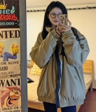 Tide, зимний пуховик, короткая куртка, в американском стиле, увеличенная толщина, свободный крой