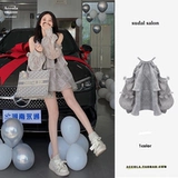 Осенняя небольшая дизайнерская рубашка, тренд сезона, французский стиль