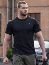 Simple iron blood character five generations b2 grade short-sleeved round neck tactical t-shirt mens casual sports base shirt Chaojun