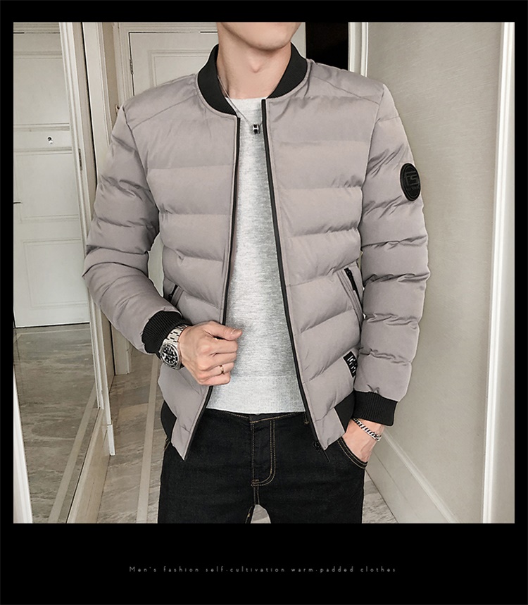 Áo khoác cotton nam phiên bản Hàn Quốc của áo khoác cotton dày mỏng 2018 mùa đông mới xuống quần short cotton ngắn giản dị áo khoác bomber