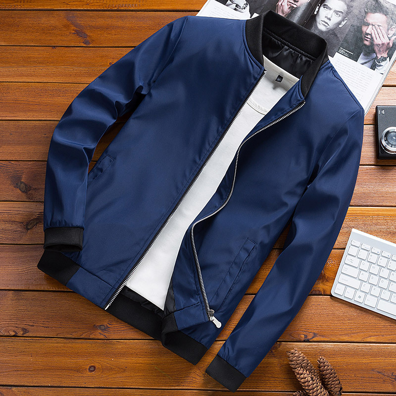 Men's Jacket, Light Luxury Baseball Jacket, Spring and Autumn, Simple Casual Trendy Slim Fit Stylish New Summer Coat
