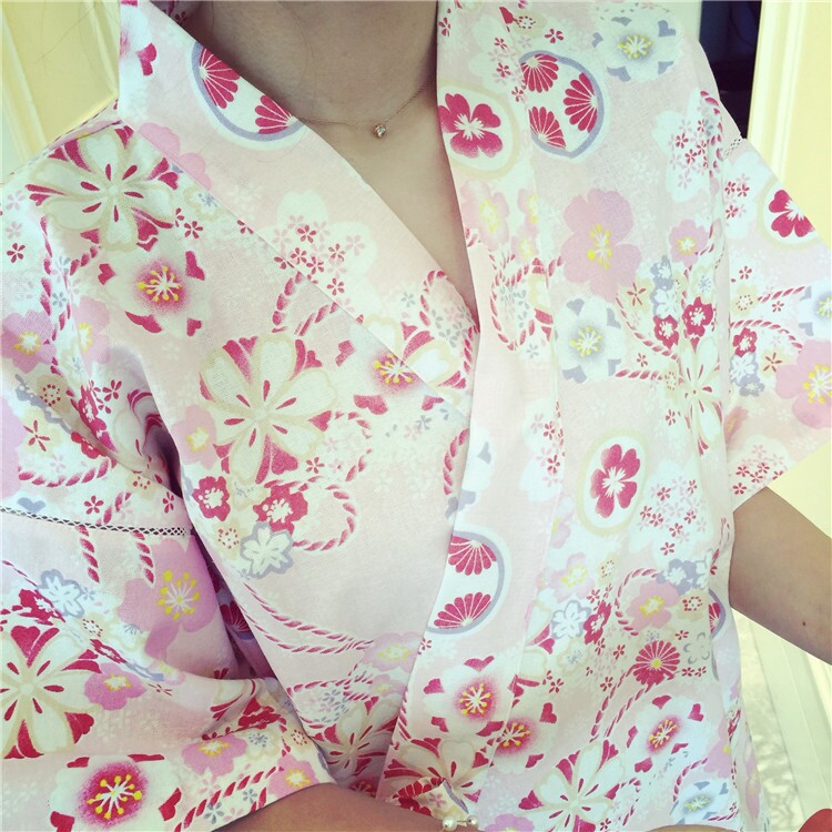 Imported cotton pajamas gown Japanese kimono sexy 