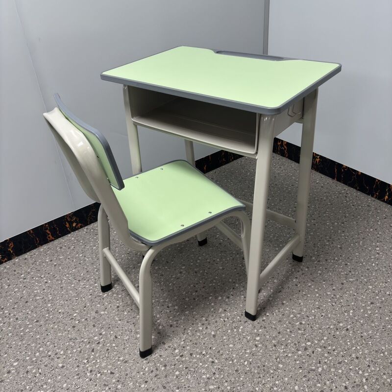 Green Eco-Friendly Desks and Chairs for Primary and Secondary School Students, No Installation Required, Metal Desktops, Artificial Board Student Desks and Chairs, Thickened