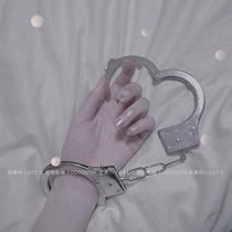 I cover you cuff you metal toy handcuffs couple bundles mood gadgets photo artifacts(live buckle
