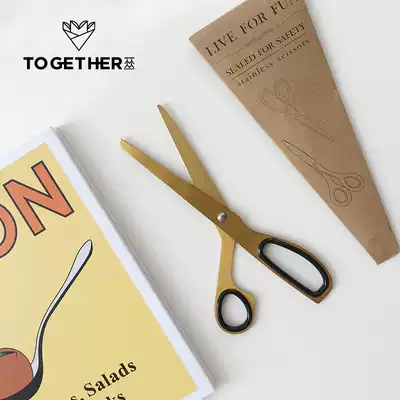 Tang Cong chic Korean ribbon scissors flower branch scissors Wrapping paper tailor scissors florist floral handmade stainless steel