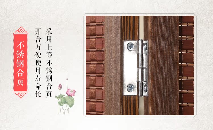 Màn gỗ tre vách ngăn phòng khách thời trang gấp màn hình hiên không gian văn phòng đơn giản gấp màn hình tân cổ điển - Màn hình / Cửa sổ vách ngăn gỗ phòng khách và bếp