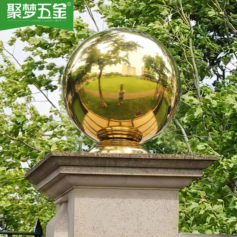 304 stainless steel ball stairs decorated gilded round ball hollow ball wall 1 0 gold big round ball with seat boutique ball