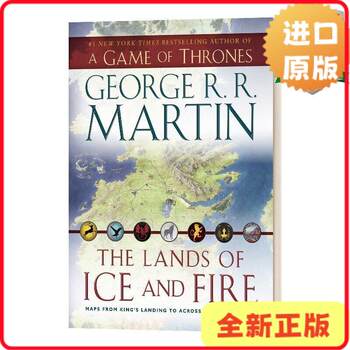 [Authentic in Stock] the Lands of Ice and Fire Series of a Song of Ice and Fire, Imported 12-Map Deluxe Collector's Edition Full-Color Maps, English Version [9780345538543]