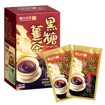 Shuntian Herbal Brown Sugar Ginger Tea 1 box 10 packs x 3 boxes Please contact customer service before placing an order by direct mail