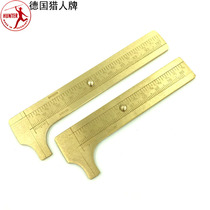 Imported German HUNTER Hunter copper caliper vernier text play walnut mini measuring caliper 80mm 100mm