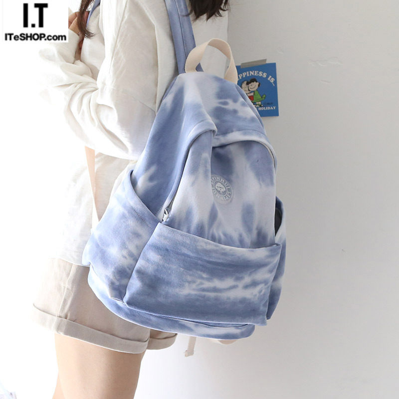 Hong Kong fresh spraying camouflage canvas large-capacity backpack men's backpack women's backpack women's college students