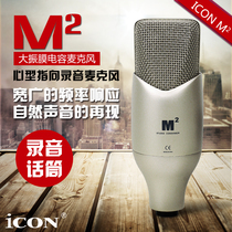 American Aiken ICON M2 Big Zhenfilm Capacitive Microphone Computer K Song Recording Microphone YY Anchor Device