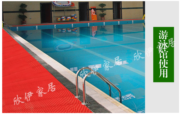 Nhựa thảm đỏ phòng tắm chống trượt mat nhà vệ sinh tắm nhà foyer hollow PVC mat mat có thể được cắt