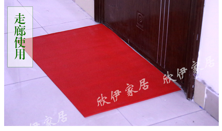 Nhựa thảm đỏ phòng tắm chống trượt mat nhà vệ sinh tắm nhà foyer hollow PVC mat mat có thể được cắt