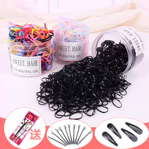Disposable small rubber band Korean adult tie hair holster Black childrens headdress Rubber band head rope hair circle hair rope