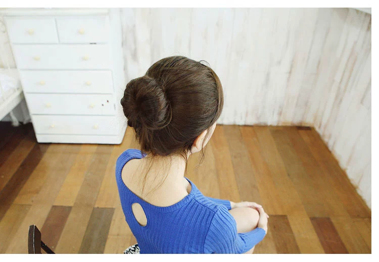 Hàn Quốc Pan head braided thịt viên đầu tóc hoa hoa đầu khóa phong cách tóc công cụ tóc xoăn tạo tác tóc phụ kiện cái mũ hộp kẹp tóc cho bé gái