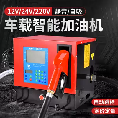 Car automatic 12V24V220V electric small tanker Diesel kerosene self-priming pump gasoline equipment