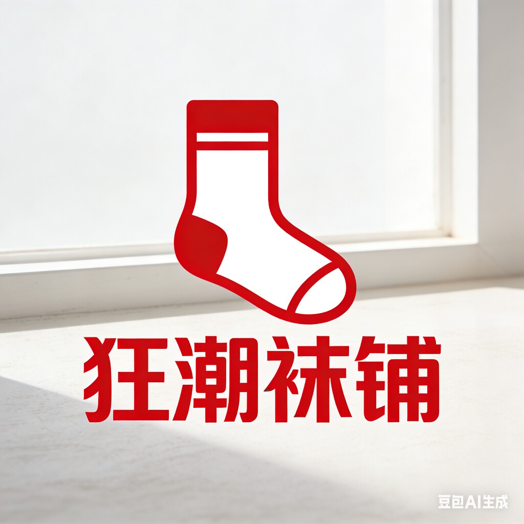 狂潮袜铺的LOGO