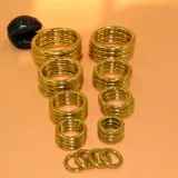 Аппаратное обеспечение чистого латунного литья сплошно бесшовное медное кольцо медное кружок Многочисленные спецификации, ожерелье в канатной мешке