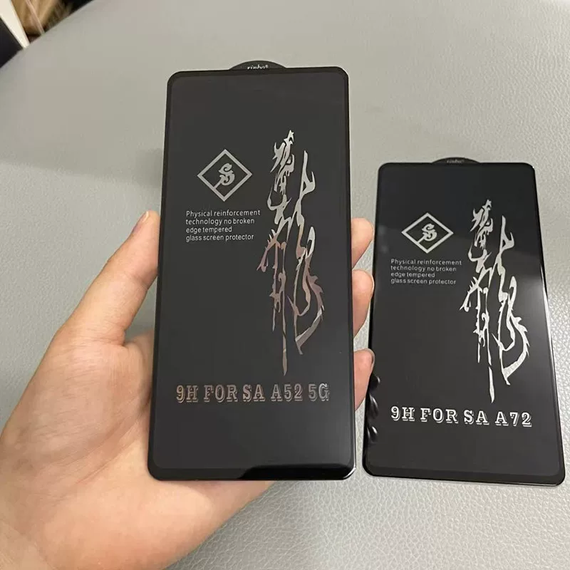 Подходящая для Samsung A22 5G A55 A33 A35 A34 A54 A71 A25 A15 5G Стекло-защитная пленка 6D с большим радиусом и двумя прочными слоями полного клея, защищенная пленка устойчивая к взрыву S23FE