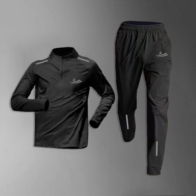 Volan Long-Sleeved Long Pants Sports Suit Sports Student Training Clothes Spring, Autumn and Winter Quick-Drying Basketball Running Fitness Clothes Volan Long-Sleeved Long Pants Sports Suit Sports Student Training Clothes Spring, Autumn and Winter Quick-Drying Basketball Running Fitness Clothes
