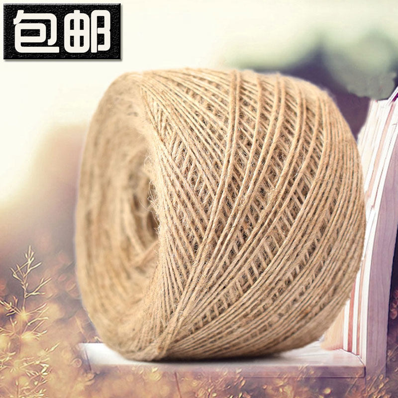 Fine hemp rope Bangladesh imported jute diy family handmade hemp rope bundled rope creative decorative rope photo wall