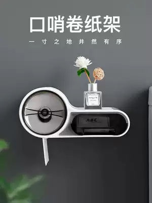 Powder room toilet paper box Punch-free toilet tissue box roll toilet paper box Wall-mounted creative waterproof toilet paper finger box