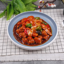 Simulation dishes model custom fake dishes film and television shooting props spicy chicken nuggets sample Xinjiang large plate chicken display